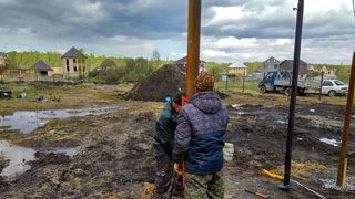 Заказать монтаж винтовых свай в Люберцы - цена под ключ с доставкой от 1853 шт